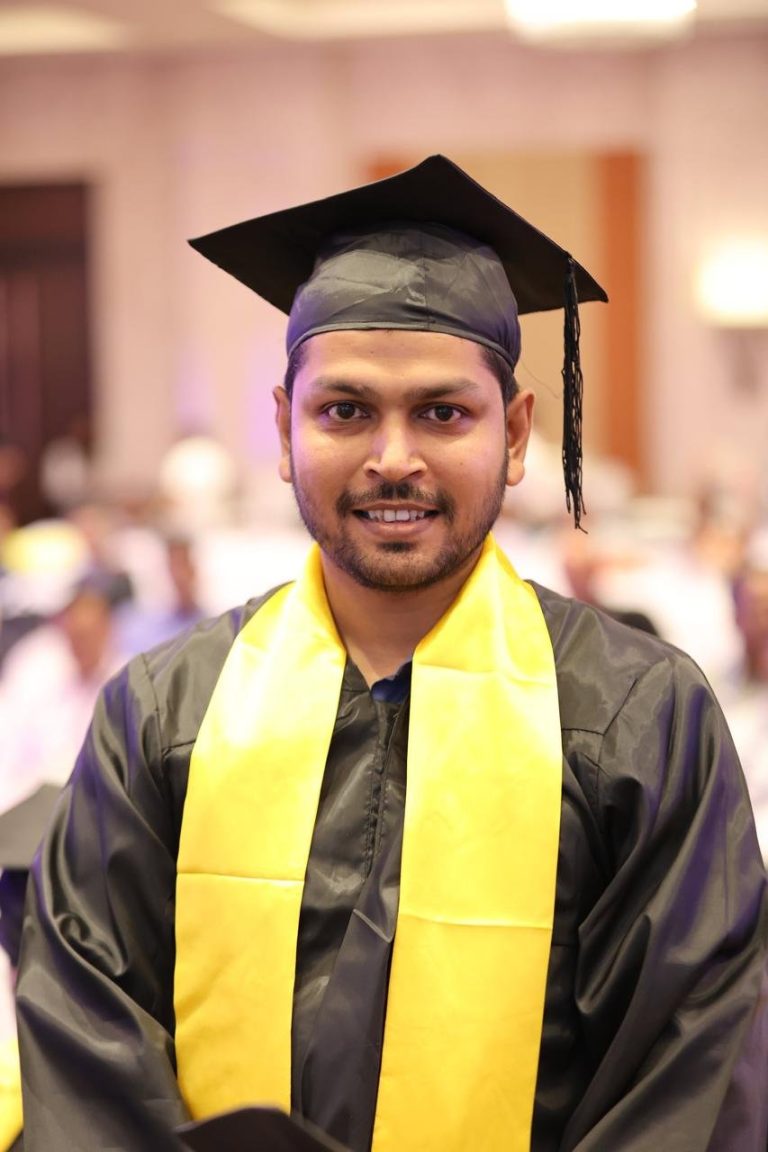 Dr. Jenit Gandhi with Graduation Cap