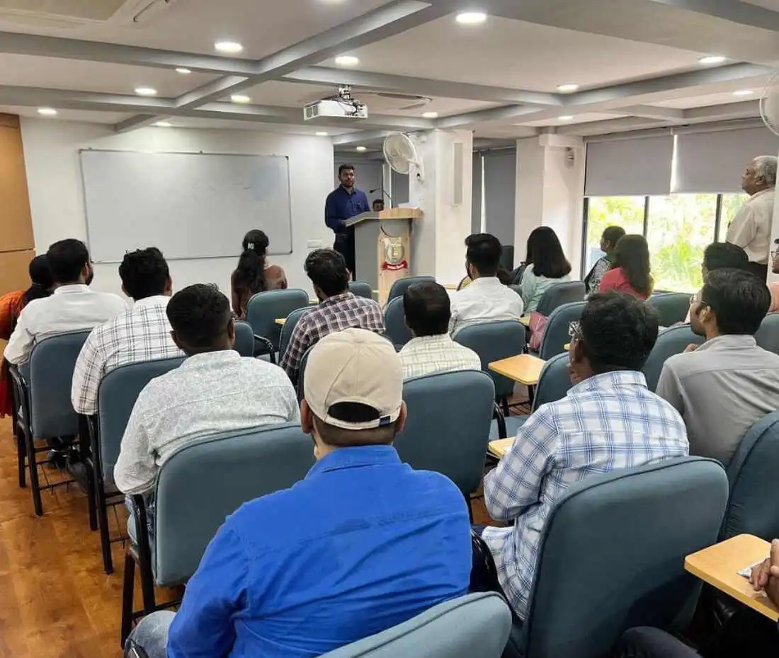 Dr. Jenit gandhi giving seminar