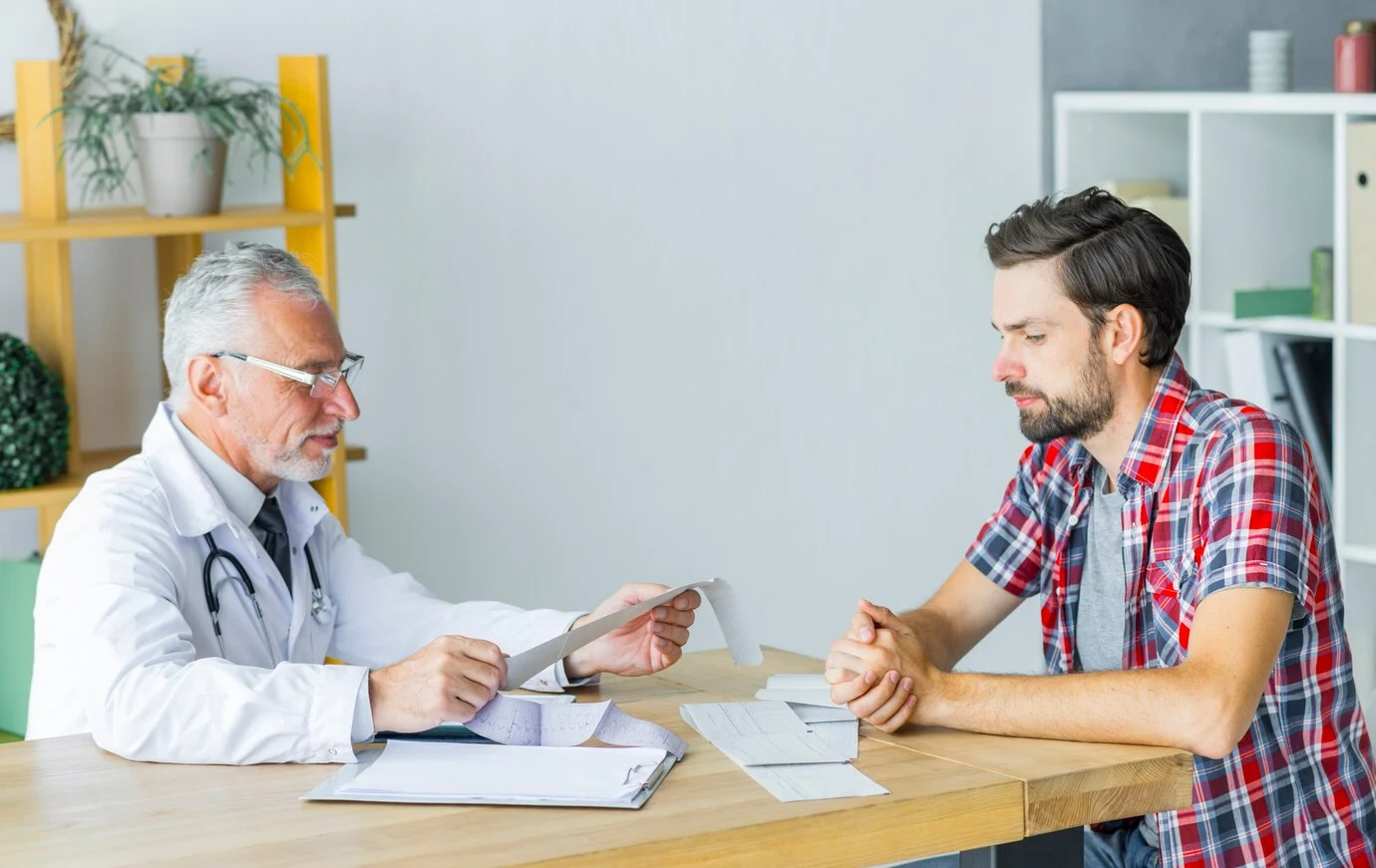 Doctor Consulting Patients
